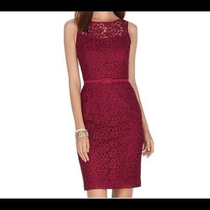 White House Black Market Lace Sheath Dress